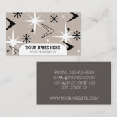 ミッドセンチュリーモダンブーメラングスタウペ 名刺 (正面/裏面)