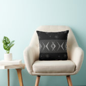 ミッドセンチュリーモダンブーメランズブラック クッション (椅子)