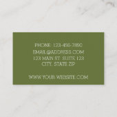 ミッドセンチュリーモダンブーメランチャートルーズ 名刺 (裏面)