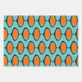 ミッドセンチュリーモダンプリントカスタムカラーラッピングPa ラッピングペーパーシート (正面3)