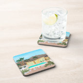 ミッドセンチュリーモダンプールハウスセットオブコースター コースター (右側)