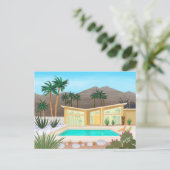 ミッドセンチュリーモダンプールハ空白のウス ポストカード (スタンド正面)