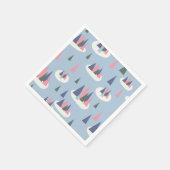 ミッドセンチュリーモダンホリデイ スタンダードカクテルナプキン (角)