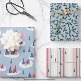 ミッドセンチュリーモダンホリデイ ラッピングペーパーシート
