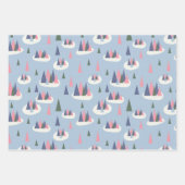 ミッドセンチュリーモダンホリデイ ラッピングペーパーシート (正面)