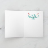 ミッドセンチュリーモダンホームフォーザホリデーズクリスマス シーズンカード (内部)