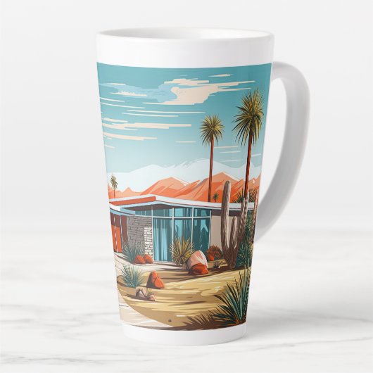 ミッドセンチュリーモダンホーム#239 カフェラテマグ (右アングル)