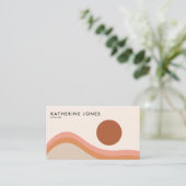 ミッドセンチュリーモダンボホシック 名刺 (スタンド正面)