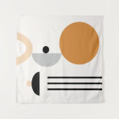 ミッドセンチュリーモダンボホ抽象芸術幾何学模様 タペストリー (正面(横))