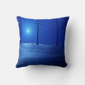 ミッドセンチュリーモダンボホ樺の木林 クッション (裏面)