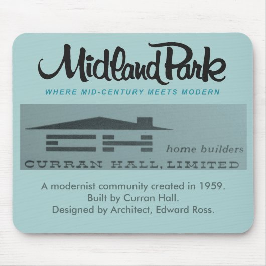 ミッドセンチュリーモダンマウスパッド1958トロントカナダ マウスパッド (正面)