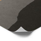 ミッドセンチュリーモダンマウンテンズ抽象芸術 ポスター (角)