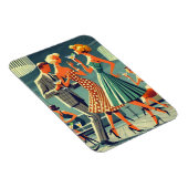 ミッドセンチュリーモダンマルティニダンスカクテルパーティー マグネット (右側)