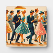 ミッドセンチュリーモダンマルティーニ踊りカクテルパーティー フォトプラーク (正面)