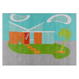 ミッドセンチュリーモダンマンガハウスカッティングボード カッティングボード