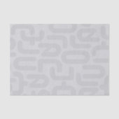 ミッドセンチュリーモダンミニマリストエレガントラグジュアリーグレイ 薄葉紙 (正面)