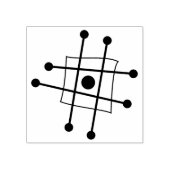 ミッドセンチュリーモダンミニマル原子レトロ原子 ラバースタンプ (インプリント)