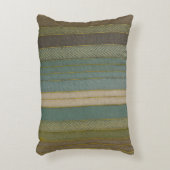 ミッドセンチュリーモダンミュートストライププリント アクセントクッション (正面(垂直))
