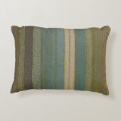 ミッドセンチュリーモダンミュートストライププリント アクセントクッション (裏面)