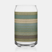 ミッドセンチュリーモダンミュートストライププリント ガラス缶 (左)