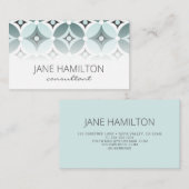 ミッドセンチュリーモダンミントグリーン 名刺 (正面/裏面)