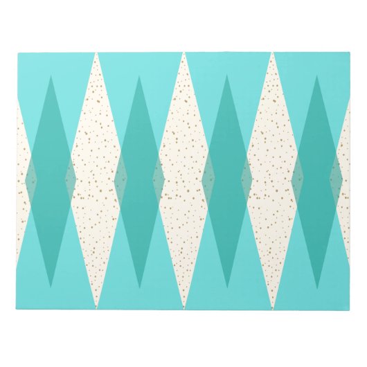 ミッドセンチュリーモダンメモアーガイル帳 ノートパッド (正面)