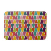 ミッドセンチュリーモダンモザイク幾何学プリント バスマット (正面)