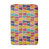 ミッドセンチュリーモダンモザイク幾何学プリント バスマット (正面縦)