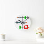 ミッドセンチュリーモダンモバイル ラウンド壁時計 (ホーム)