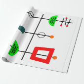 ミッドセンチュリーモダンモバイル ラッピングペーパー (アンロールド)