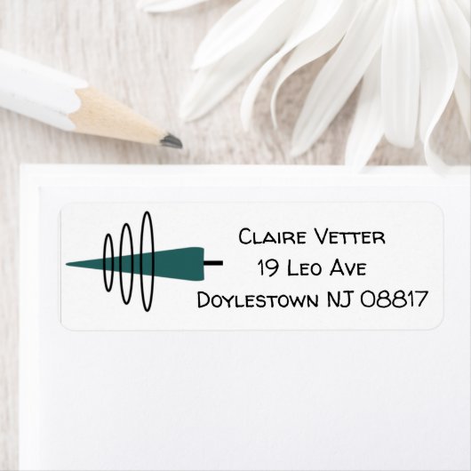 ミッドセンチュリーモダンモバイル ラベル (インサイチュ)