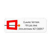 ミッドセンチュリーモダンモバイル ラベル (正面)