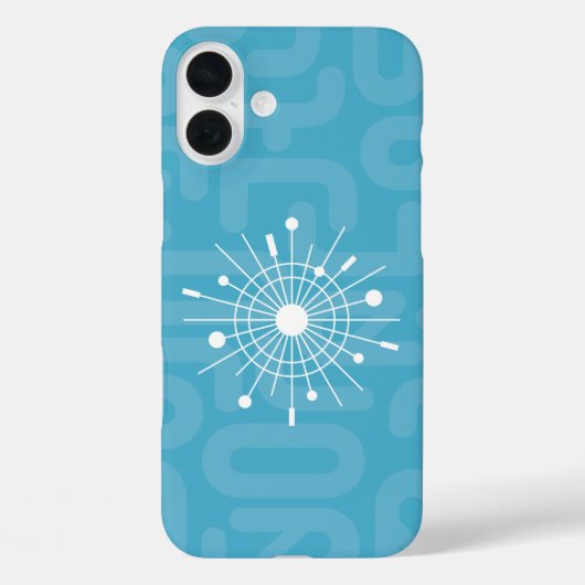 ミッドセンチュリーモダンユール(キリスト降誕祭)アトミックカッコいいスプートニクのクリスマス Case-Mate iPhoneケース (裏面)