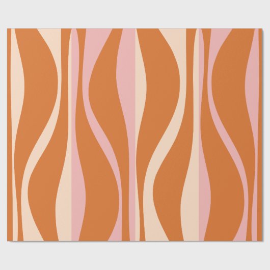 ミッドセンチュリーモダンラウンジオギーレトロパターン ラッピングペーパー (フラット)