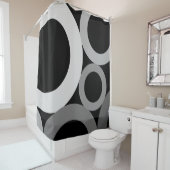 ミッドセンチュリーモダンリングや輪 シャワーカーテン (インサイチュ)