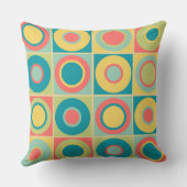 ミッドセンチュリーモダンレインボーサークル クッション (裏面)