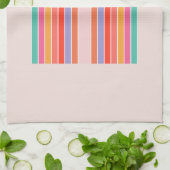 ミッドセンチュリーモダンレインボー キッチンタオル (折り畳み)