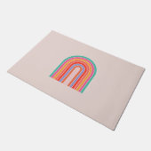 ミッドセンチュリーモダンレインボー ドアマット (アングル)