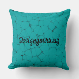 ミッドセンチュリーモダンレトロなアクアピブル クッション