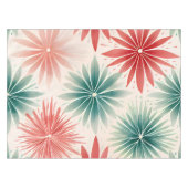 ミッドセンチュリーモダンレトロウォーターカラークリスマス テーブルクロス (正面(横))