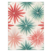 ミッドセンチュリーモダンレトロウォーターカラークリスマス テーブルクロス (正面)