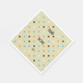 ミッドセンチュリーモダンレトロカスタム文字 スタンダードランチョンナプキン (角)