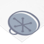 ミッドセンチュリーモダンレトロクリスマスアートシルバー テーブルクロス (アングル)