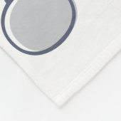 ミッドセンチュリーモダンレトロクリスマスアートシルバー フリースブランケット (角)