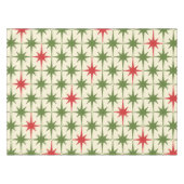 ミッドセンチュリーモダンレトロクリスマススターバスト テーブルクロス (正面(横))