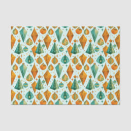 ミッドセンチュリーモダンレトロクリスマス原子オーナメント 薄葉紙