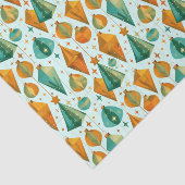 ミッドセンチュリーモダンレトロクリスマス原子オーナメント 薄葉紙 (詳細)