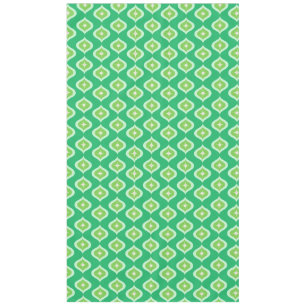 ミッドセンチュリーモダンレトログリーンジオメトリック テーブルクロス