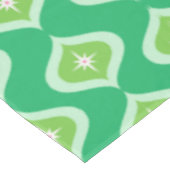 ミッドセンチュリーモダンレトログリーンジオメトリック テーブルクロス (アングル)