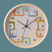 ミッドセンチュリーモダンレトロシェイプ時計 壁時計